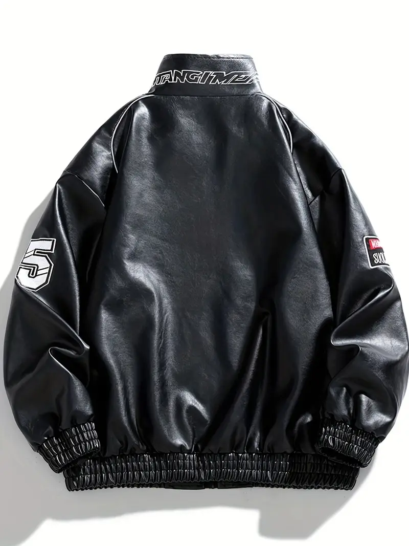 men's retro long sleeve zip jacket chic punk style loose - Temu men's retro long sleeve zip jacket chic punk style loose - Temu